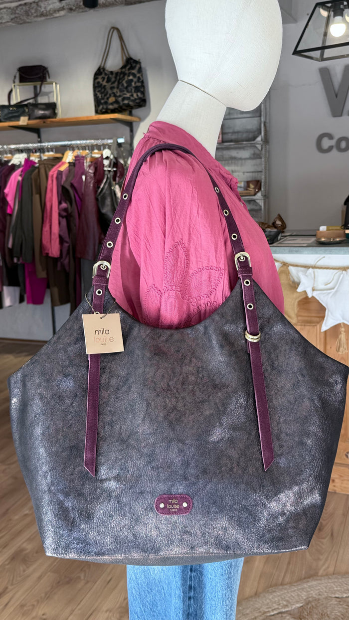 MILA LOUISE - Cabas MALYA - Bordeaux