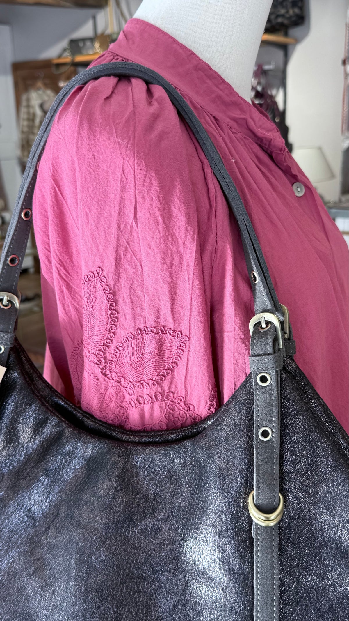 MILA LOUISE - Cabas MALYA - Gris Dark