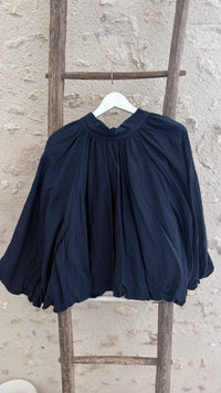 Blouse ballon en soie et coton vanille concept store contres boutique prêt à porter femme loir et cher 