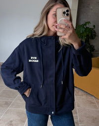 Gilet rive gauche bleu marine gilet oversize tendance vanille concept store contres boutique prêt à porter femme loir et cher tendance automne 2026
