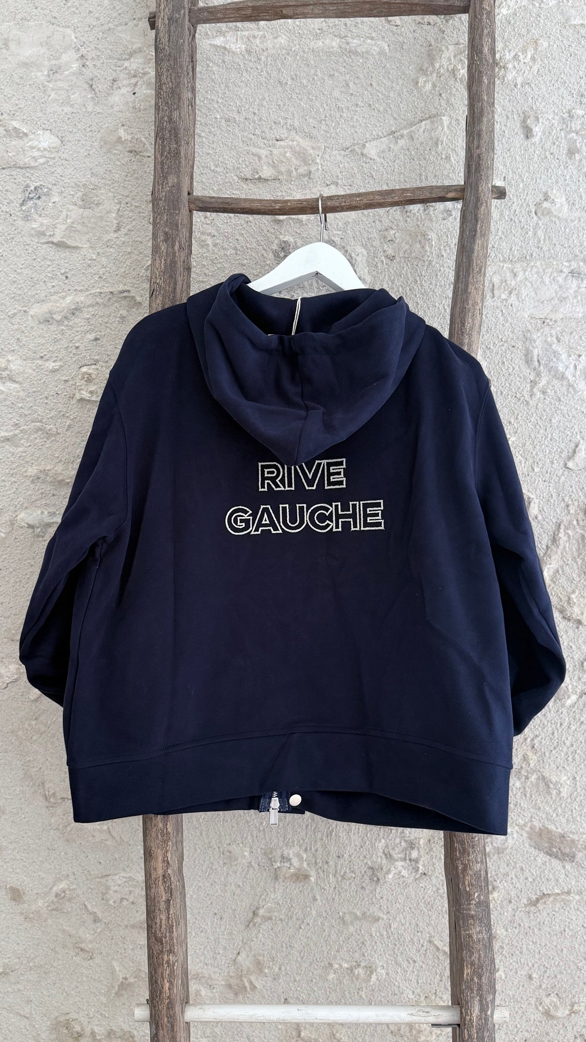 Gilet rive gauche bleu marine gilet oversize tendance vanille concept store contres boutique prêt à porter femme loir et cher tendance automne 2026