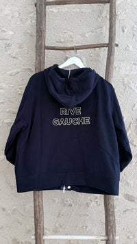 Gilet rive gauche bleu marine gilet oversize tendance vanille concept store contres boutique prêt à porter femme loir et cher tendance automne 2026