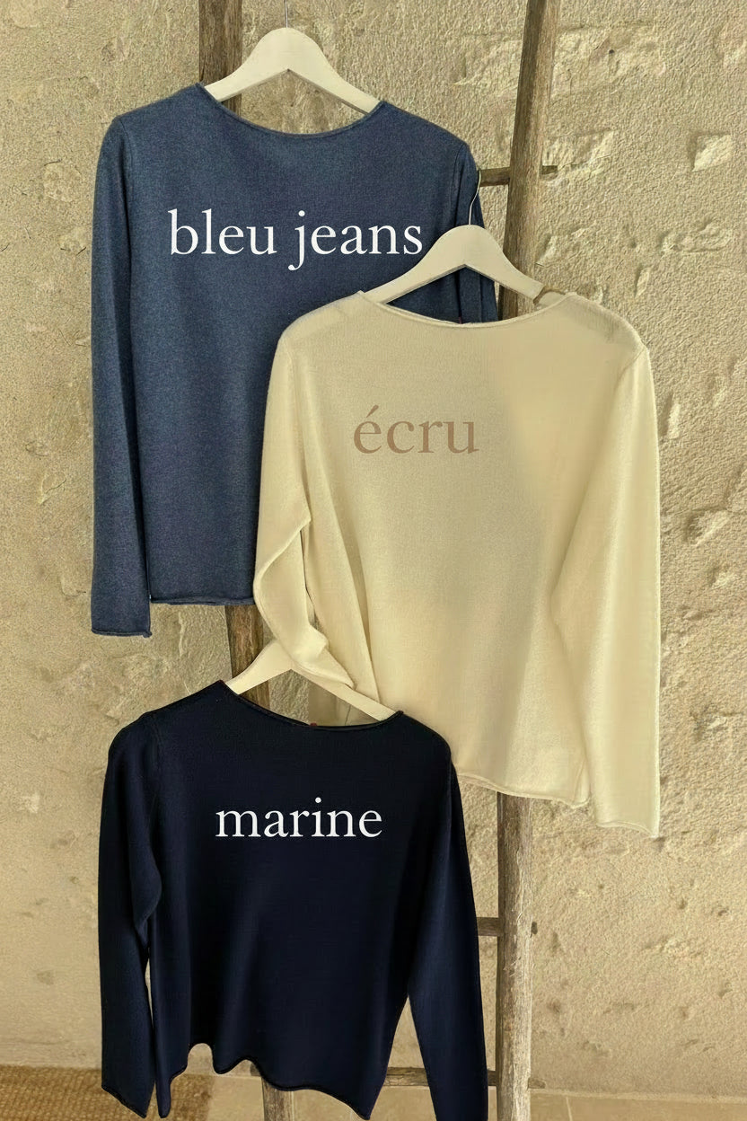 Pull laine et cachemire rouille kaki taupe bleu écru noir pull chaud vanille concept store boutique femme contres prêt à porter femme loir et cher eshop femme 