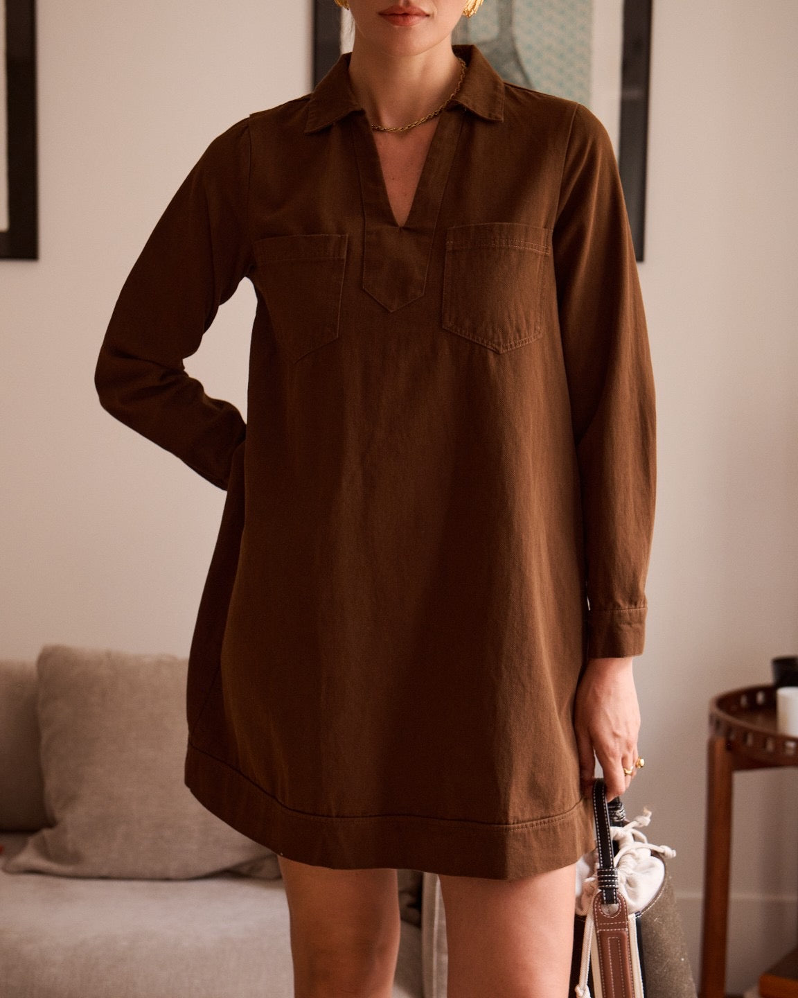 robe en jean chocolat robe automne robe chocolat vanille concept store boutique prêt à porter contres prêt à porter feminin contres