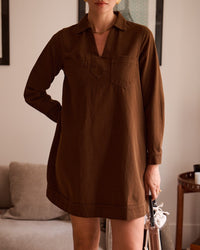 robe en jean chocolat robe automne robe chocolat vanille concept store boutique prêt à porter contres prêt à porter feminin contres