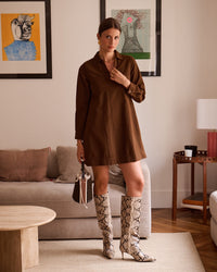 robe en jean chocolat robe automne robe chocolat vanille concept store boutique prêt à porter contres prêt à porter feminin contres