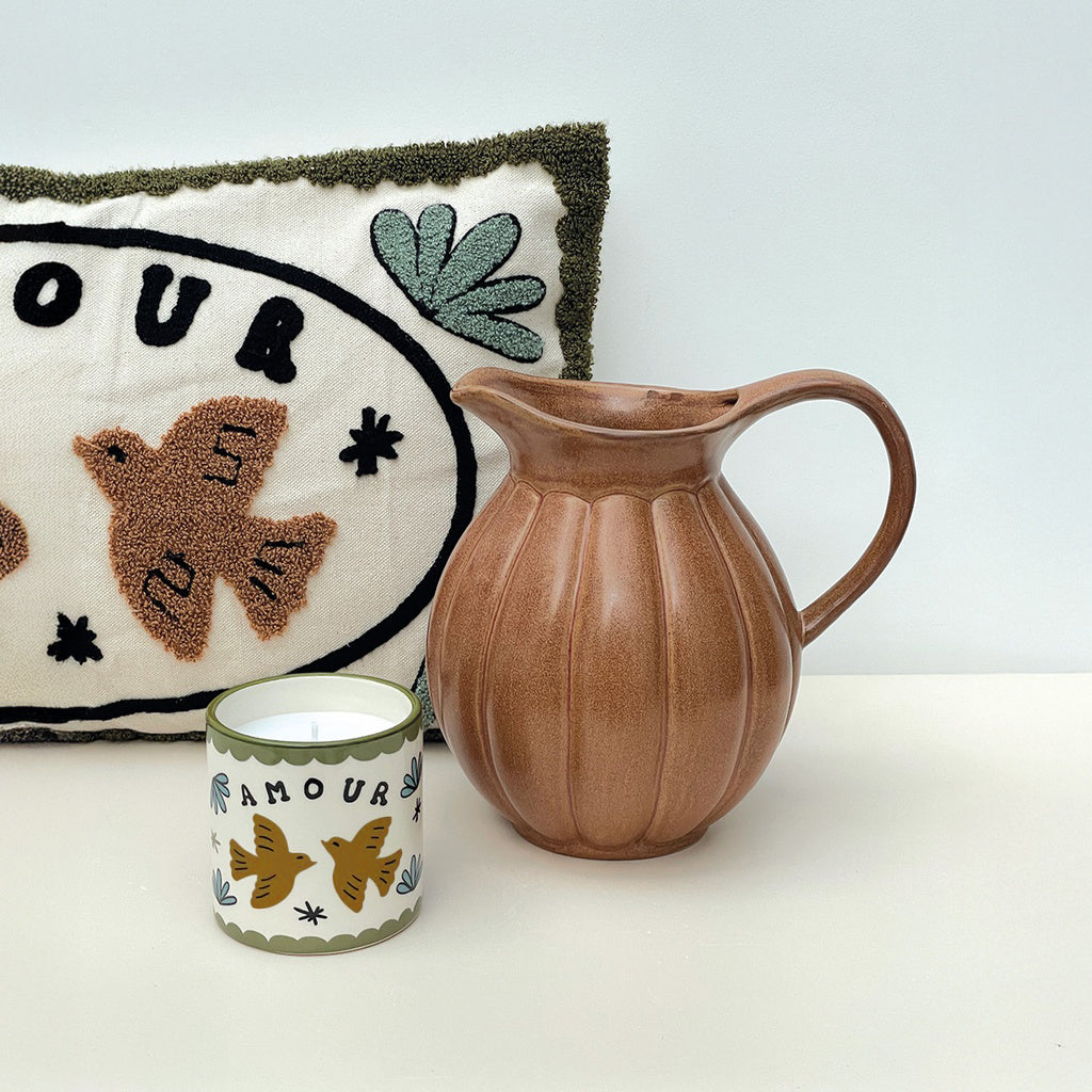 bougie muse oiseaux amour bougie en céramique opjet bougie décoration intérieure