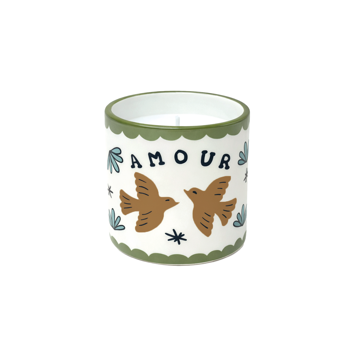bougie muse oiseaux amour bougie en céramique opjet bougie décoration intérieure