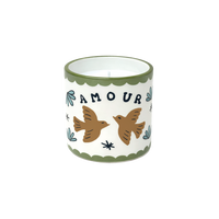 bougie muse oiseaux amour bougie en céramique opjet bougie décoration intérieure