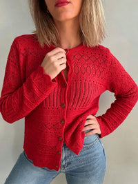 gilet bleu marine en crochet, vanille concept store, boutique prêt à porter contres, prêt à porter loir et cher