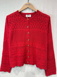 gilet bleu marine en crochet, vanille concept store, boutique prêt à porter contres, prêt à porter loir et cher
