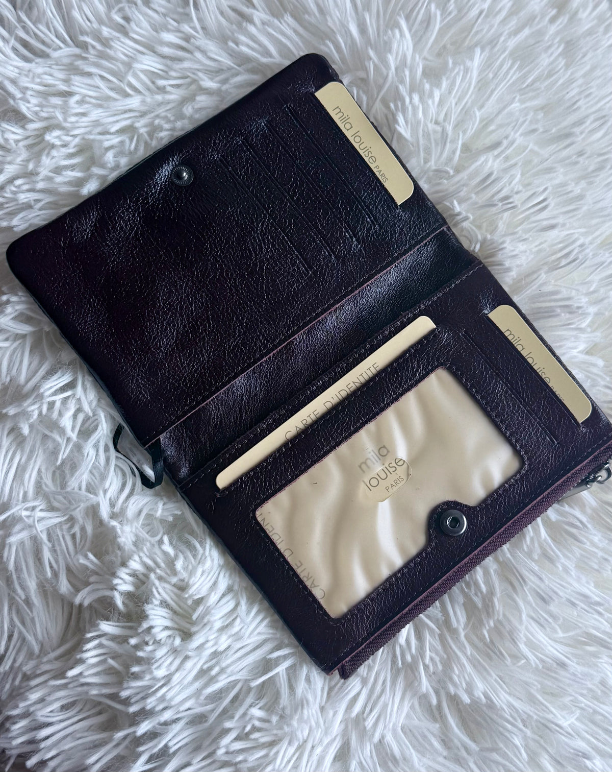 porte feuille sac mila louise cuir grainé cuir lisse vanille concept store contres boutique prêt à porter femme loir et cher