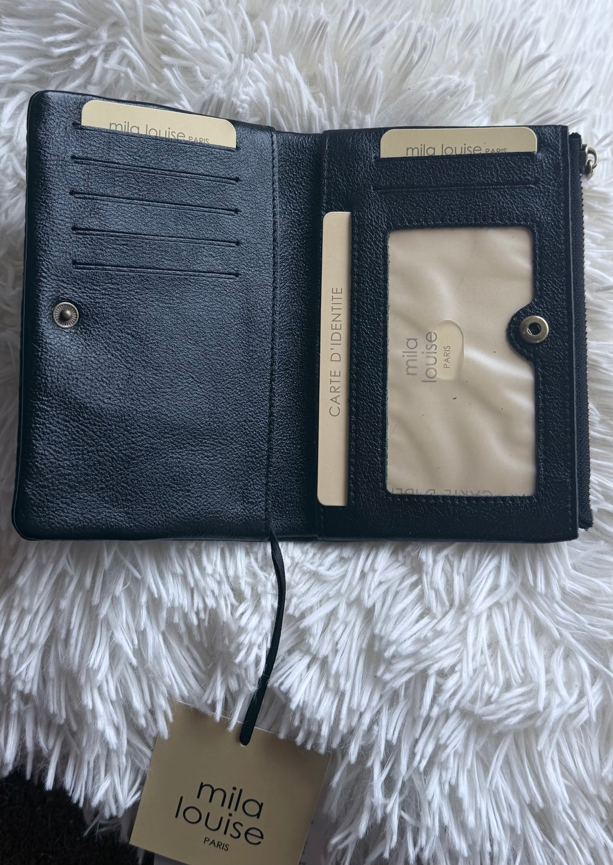 porte feuille sac mila louise cuir grainé cuir lisse vanille concept store contres boutique prêt à porter femme loir et cher