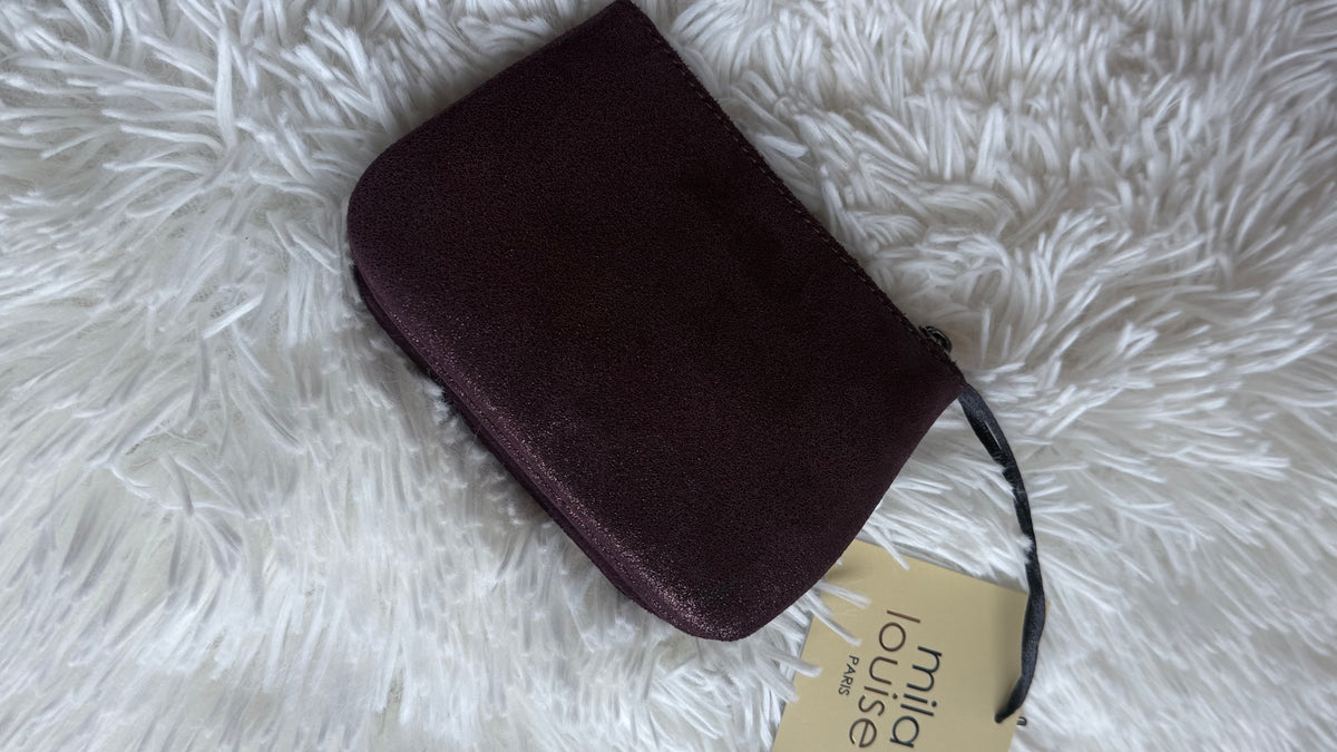 porte monnaie mila louise camel maroquinerie porte monnaie en velours côtelé mila louise vanille concept store contres prêt à porter féminin loir et cher