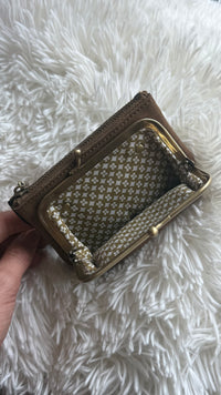 porte monnaie mila louise camel maroquinerie porte monnaie en velours côtelé mila louise vanille concept store contres prêt à porter féminin loir et cher