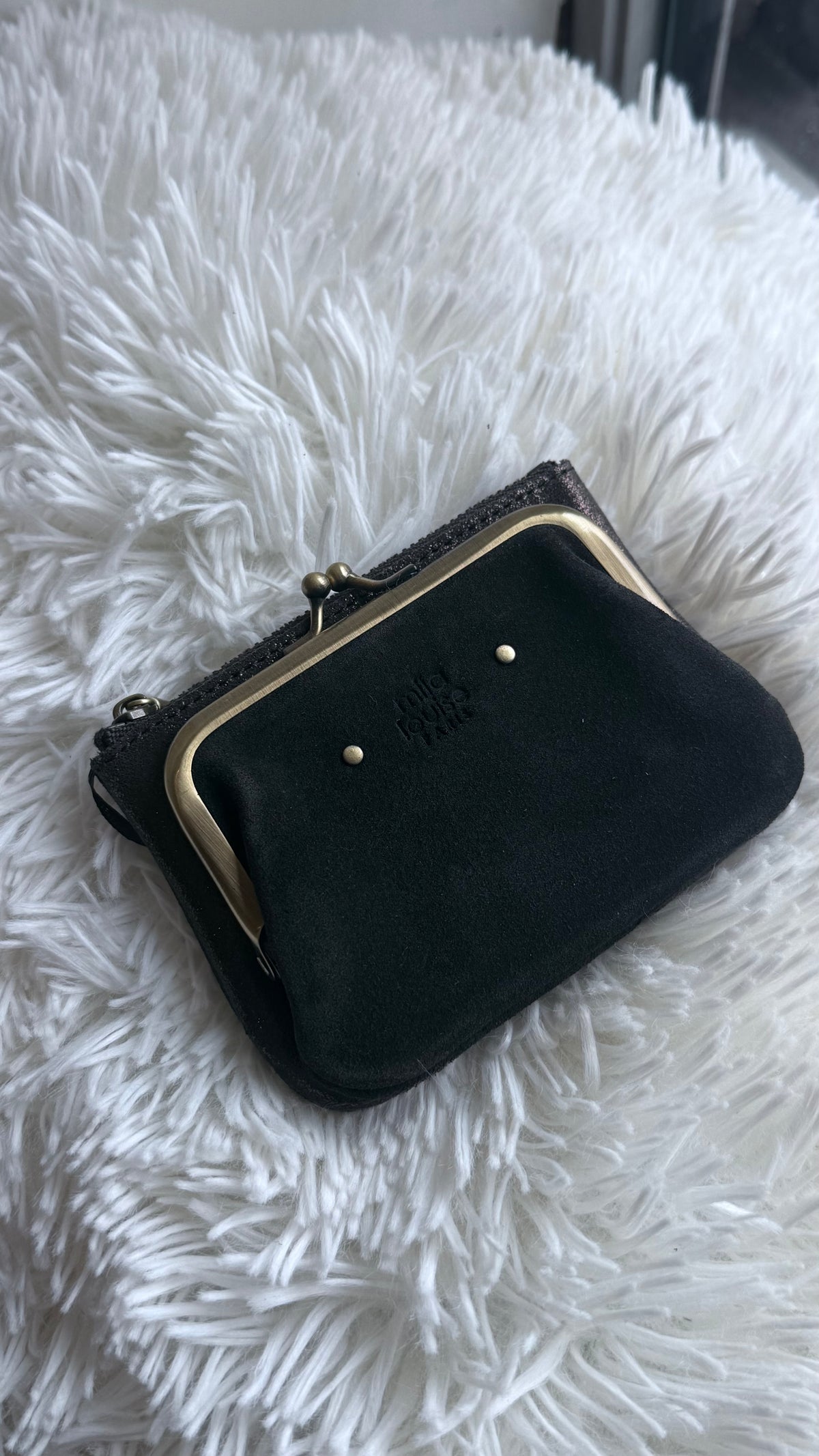 porte monnaie mila louise camel maroquinerie porte monnaie en velours côtelé mila louise vanille concept store contres prêt à porter féminin loir et cher