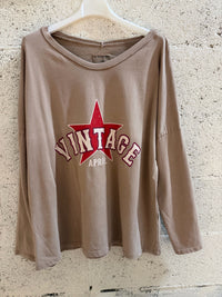 Tee shirt coton vintage prêt à porter feminin contres loir et cher vanille concept store teeshirt loose
